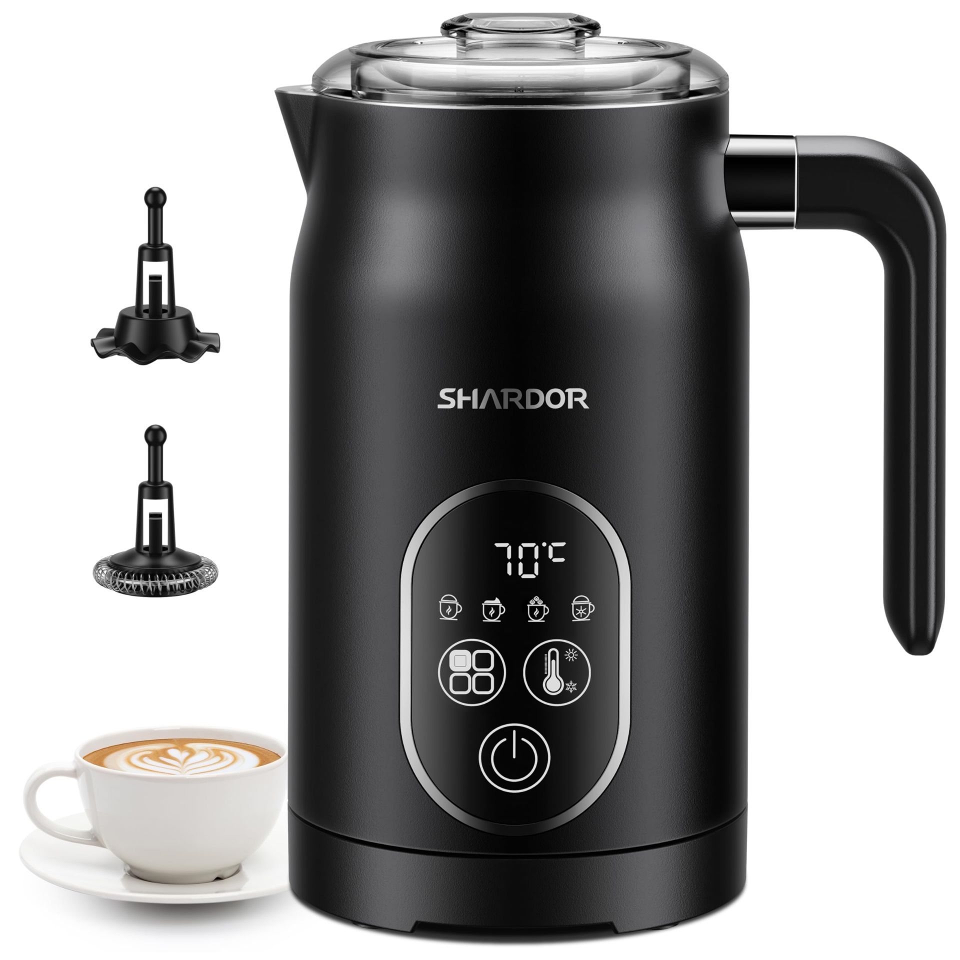 RRP £45.65 SHARDOR Electric Milk Frother and Steamer