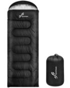 RRP £34.24 Sleeping Bag Camping Sleep Bags: Sportneer Warm Widen