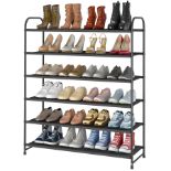 RRP £19.40 JIUYOTREE 6-Tier Shoe Rack Storage Organiser Shoe Shelf