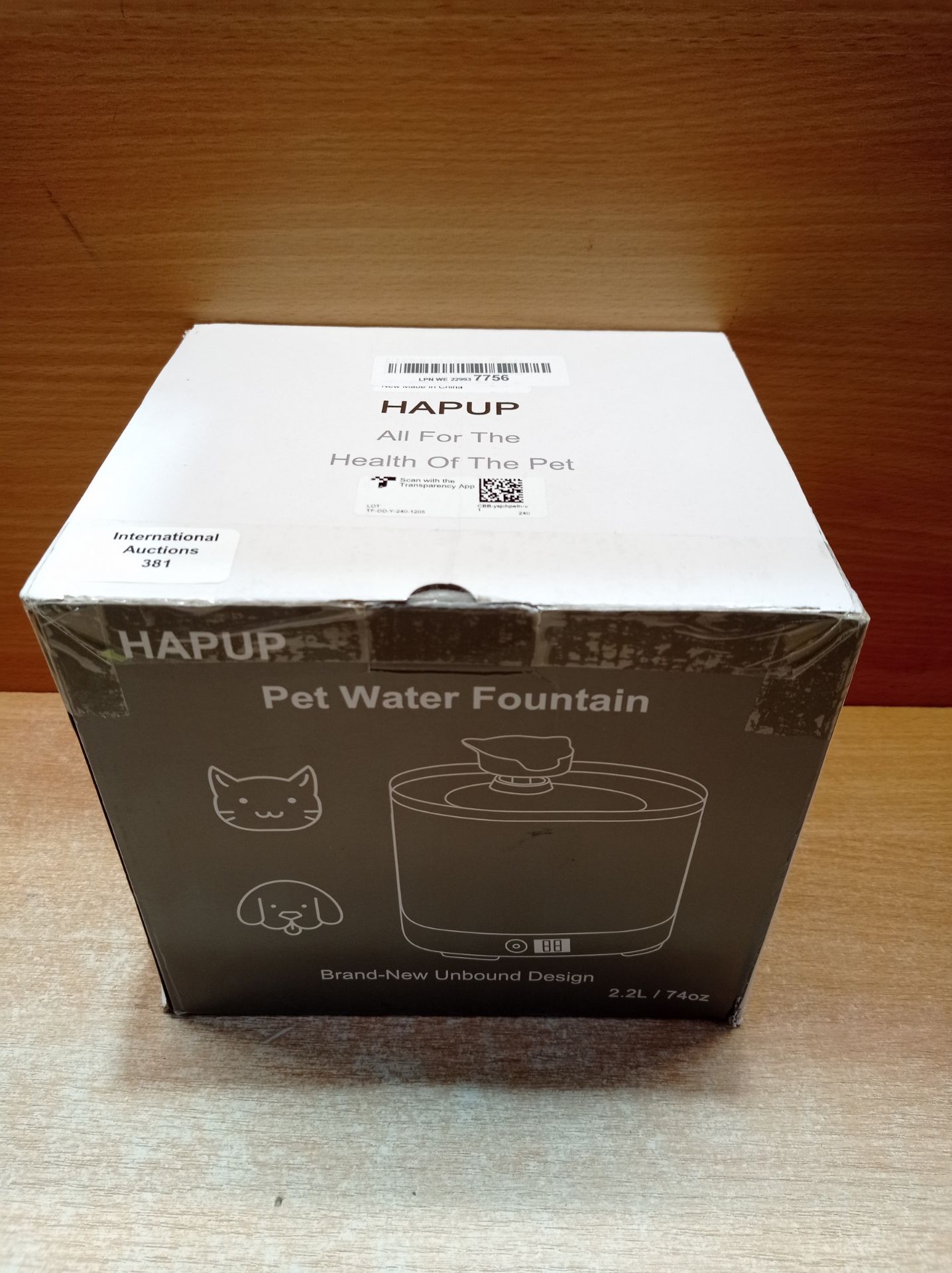 RRP £38.61 HAPUP Cat Water Fountain for Drinking Fountains Battery - Image 2 of 2