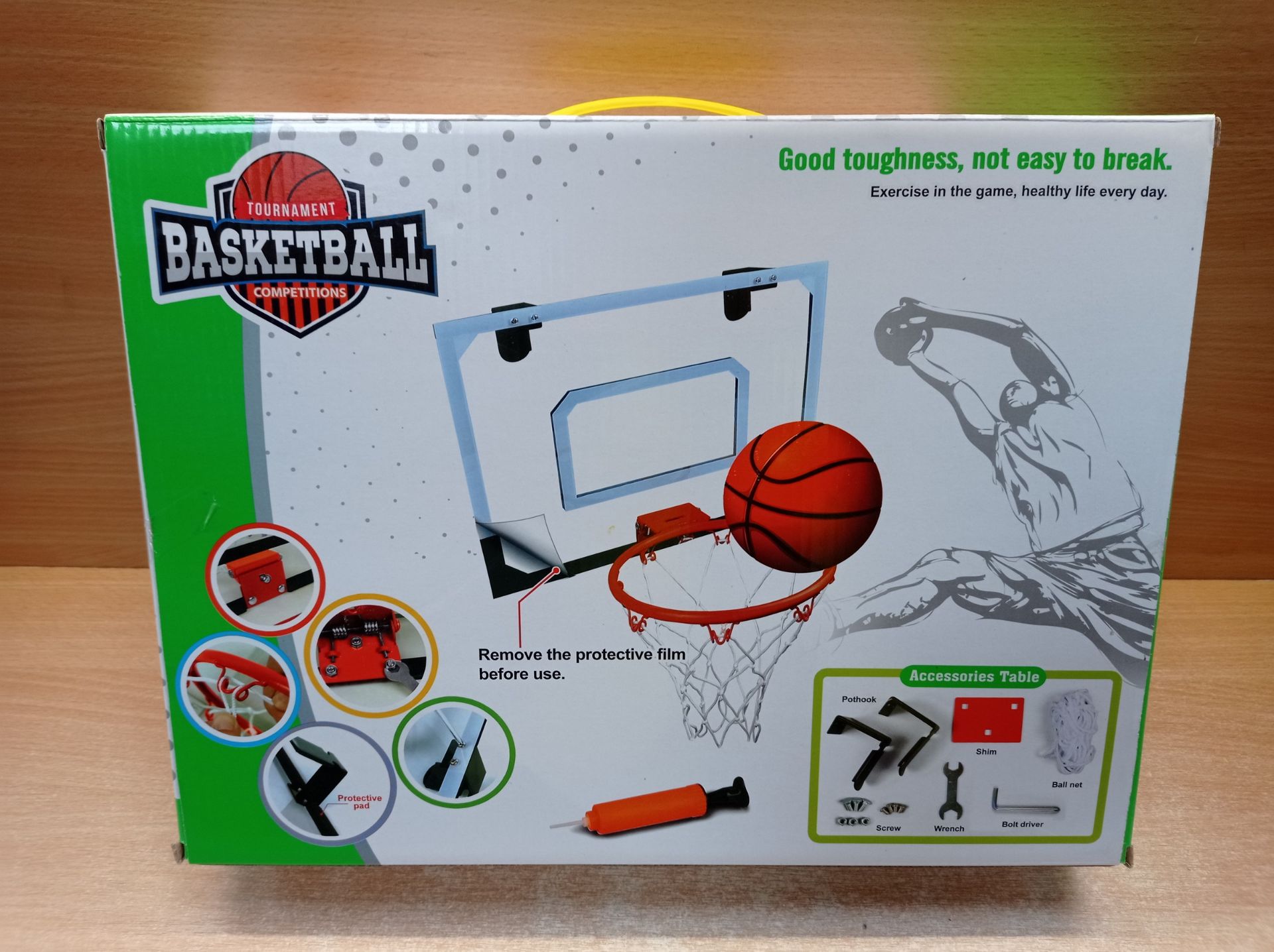 RRP £31.80 STAY GENT Mini Basketball Hoop for Kids and Adults - Image 2 of 2