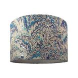 RRP £31.40 Contemporary and Vivid Peacock Print Table/Pendant Lamp Shade in Teal