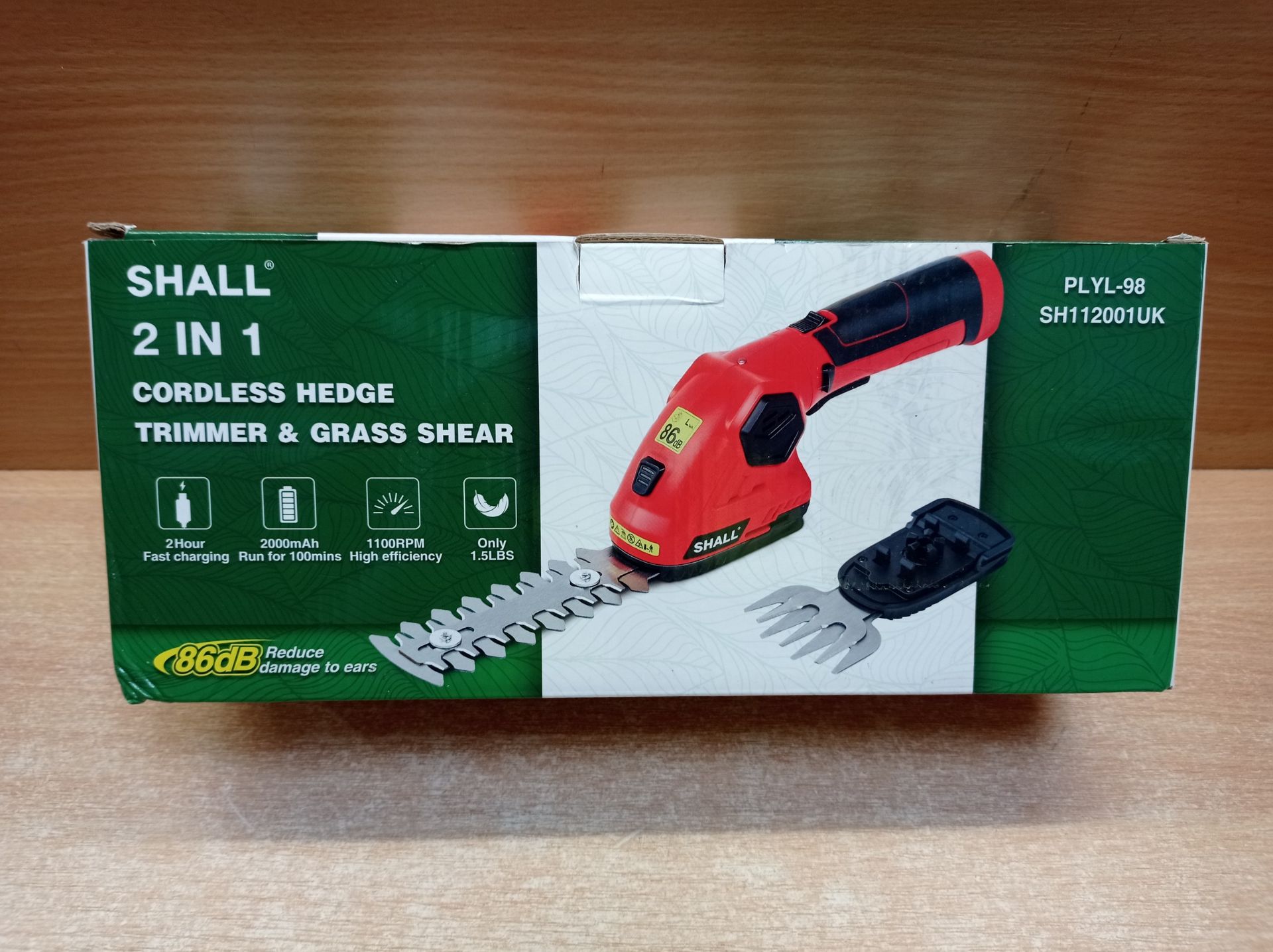 RRP £38.80 SHALL Cordless Grass Shear & Hedge Trimmer - Image 2 of 2