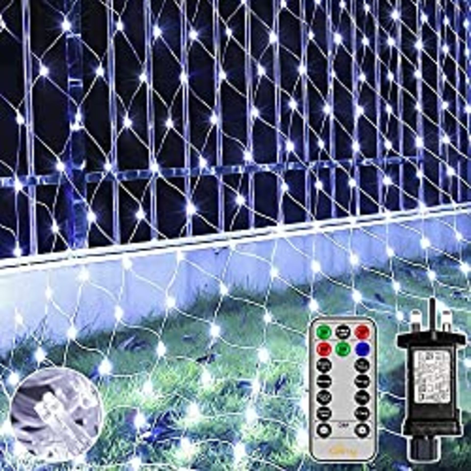 RRP £22.32 Ollny Christmas Net Lights Outdoor Decorations