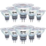 RRP £37.95 DiCUNO MR16 LED Bulbs Dimmable GU5.3 Spotlight Bulb