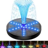 RRP £21.67 SZMP Solar Fountain 4W Bird Bath Fountains Upgraded 30LED Lights