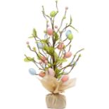 RRP £18.25 Decorative Jute Bag Artificial Tree for Easter