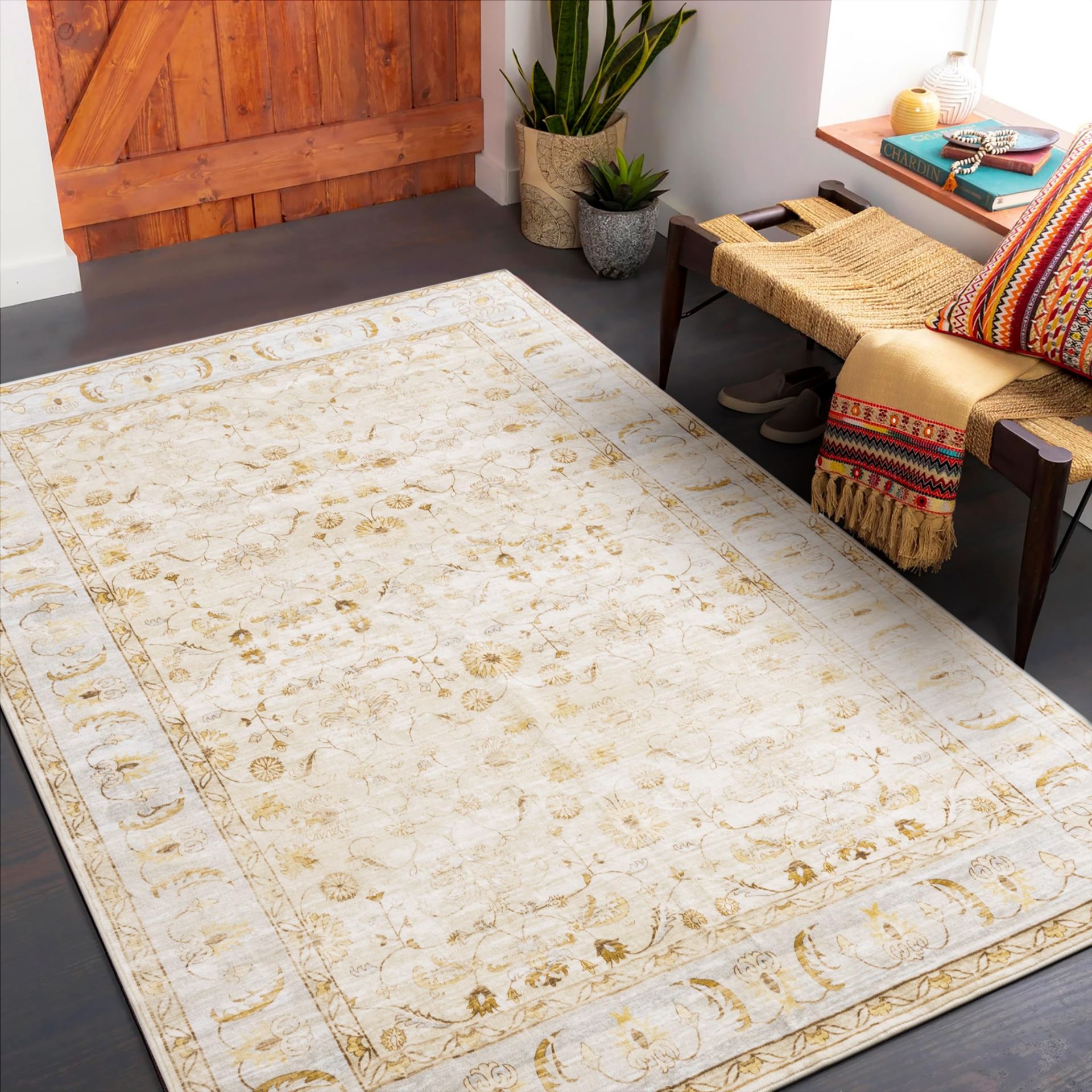 RRP £40.78 Carvapet Hallway Runner Rug 90x150cm Soft Microfiber