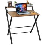 RRP £70.61 GreenForest Folding Desk No Assembly Required Small Size