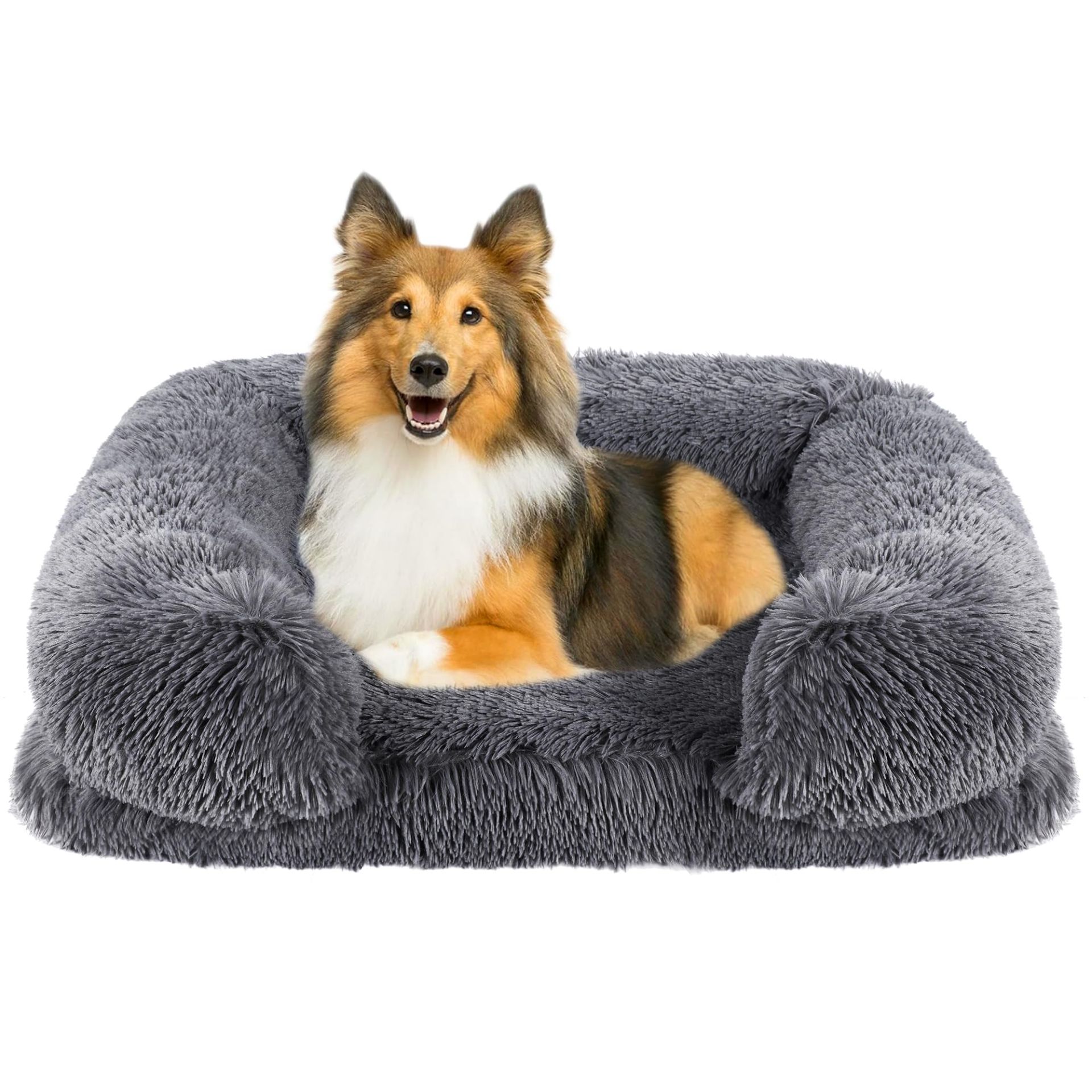 RRP £34.24 OCYEMY Dog Bed: Washable Dog Bed Large with Fluffy Plush
