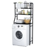 RRP £43.37 MOYIPIN 3-Tier Drum Washing Machine Storage Rack Space-Saving