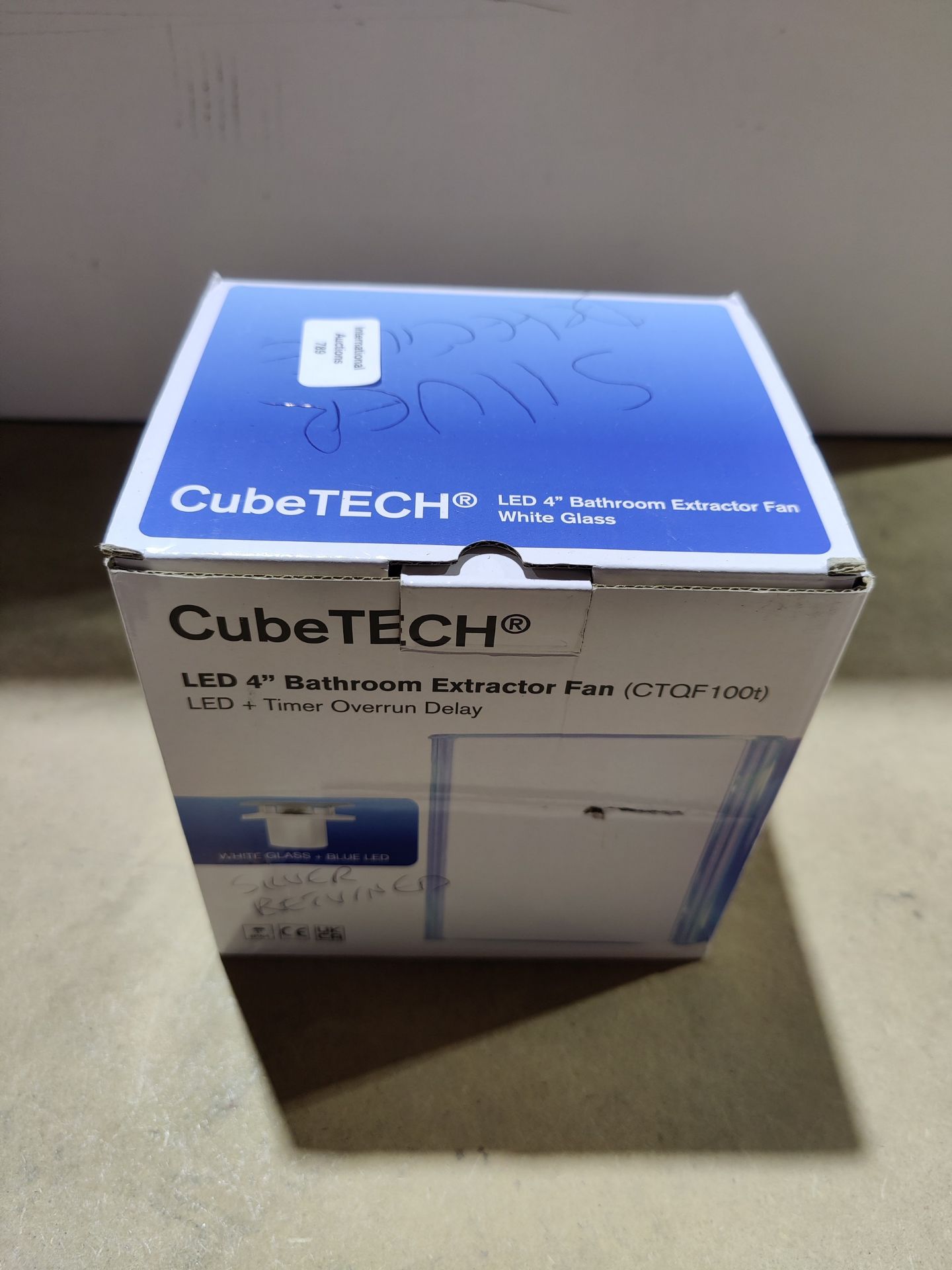 RRP £38.70 CubeTech CTQF100t Smart LED 4" Inch Bathroom Extractor - Image 2 of 2