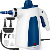 RRP £39.95 Portable Steam Cleaner with 9 accessories & 380ML