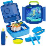 RRP £39.26 HAIXIN Bento Box for Kids - Insulated Lunch Box with Thermos for School