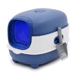 RRP £45.65 Cat Litter Box with Automatic Sand-Proof cage Sterilization