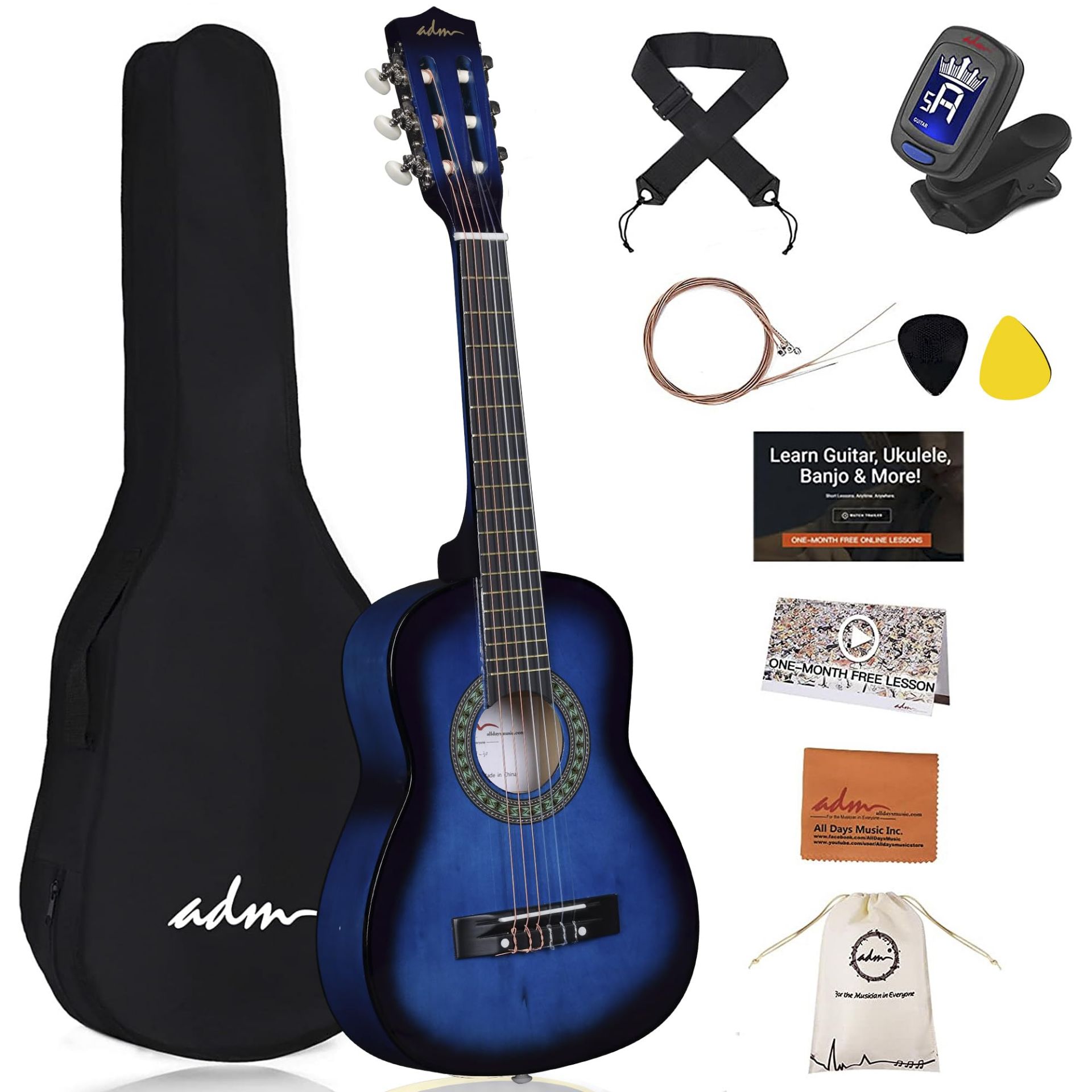 RRP £54.51 ADM 1/4 Kids Classical Guitar Kit
