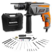 RRP £43.66 Terratek 35pcs 810W Hammer Drill Power Impact Drill