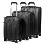 RRP £91.27 SA Products 3pc Hard Shell Suitcase Set