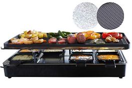RRP £51.36 Milliard Raclette Grill for 8 - Include Granite Cooking Stone