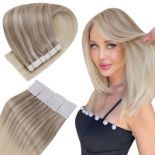 RRP £48.13 Easyouth Blonde Tape in Hair Extensions Balayage Hair