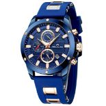 RRP £35.89 MEGALITH Mens Watches Chronograph Waterproof Watches
