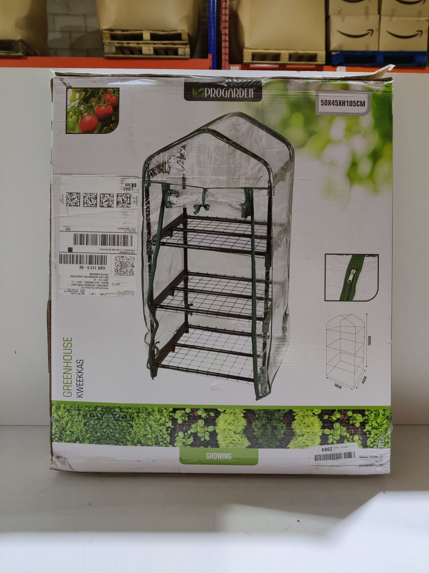 RRP £38.29 BARGAIN4ALL 3-Tier Mini Greenhouse with Frame Garden - Image 2 of 2