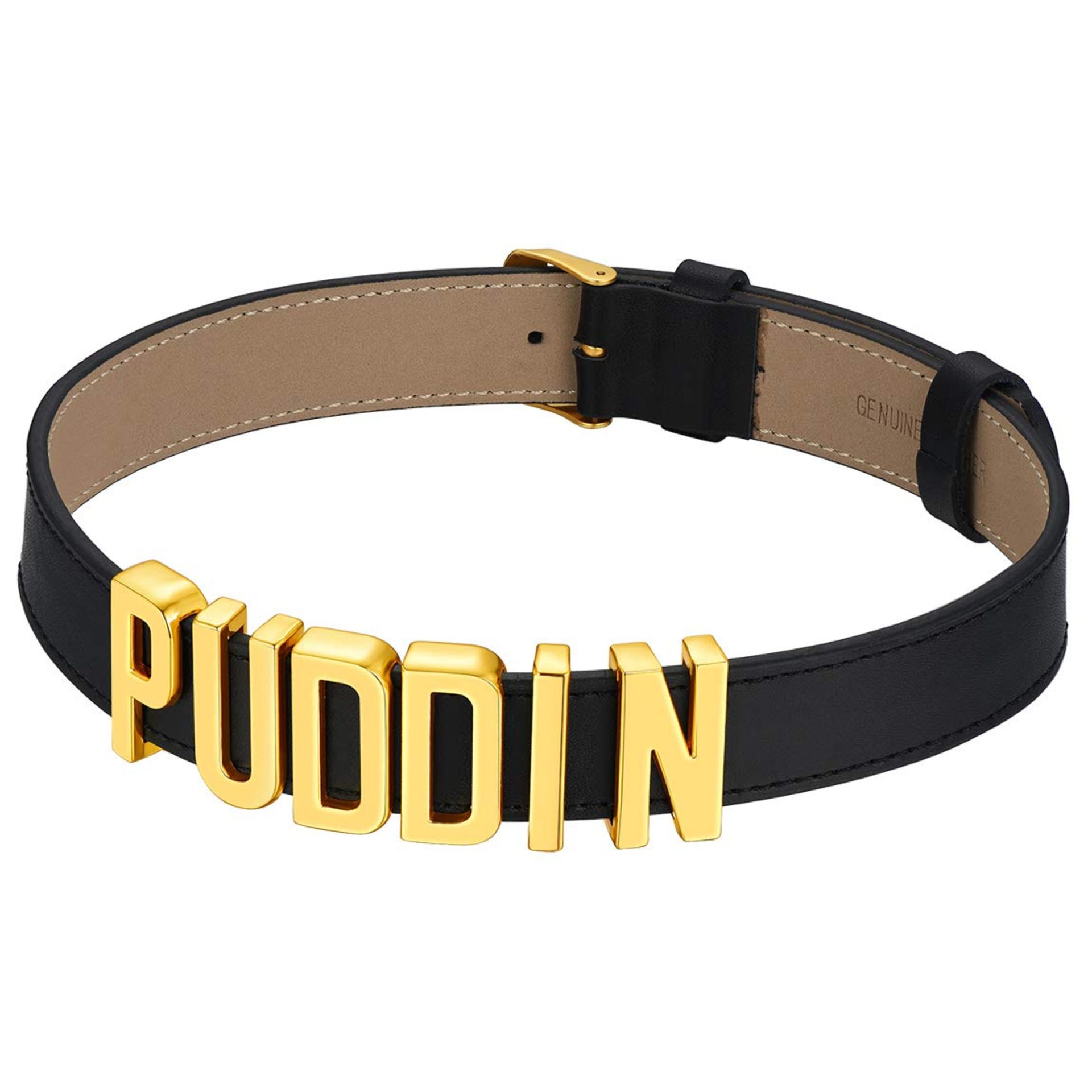 RRP £17.00 Puddin Necklace Gold Personalized Name Chain for Girls
