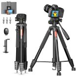 RRP £33.10 Kingjoy 70'' Camera Tripod for Phone Compatible Canon