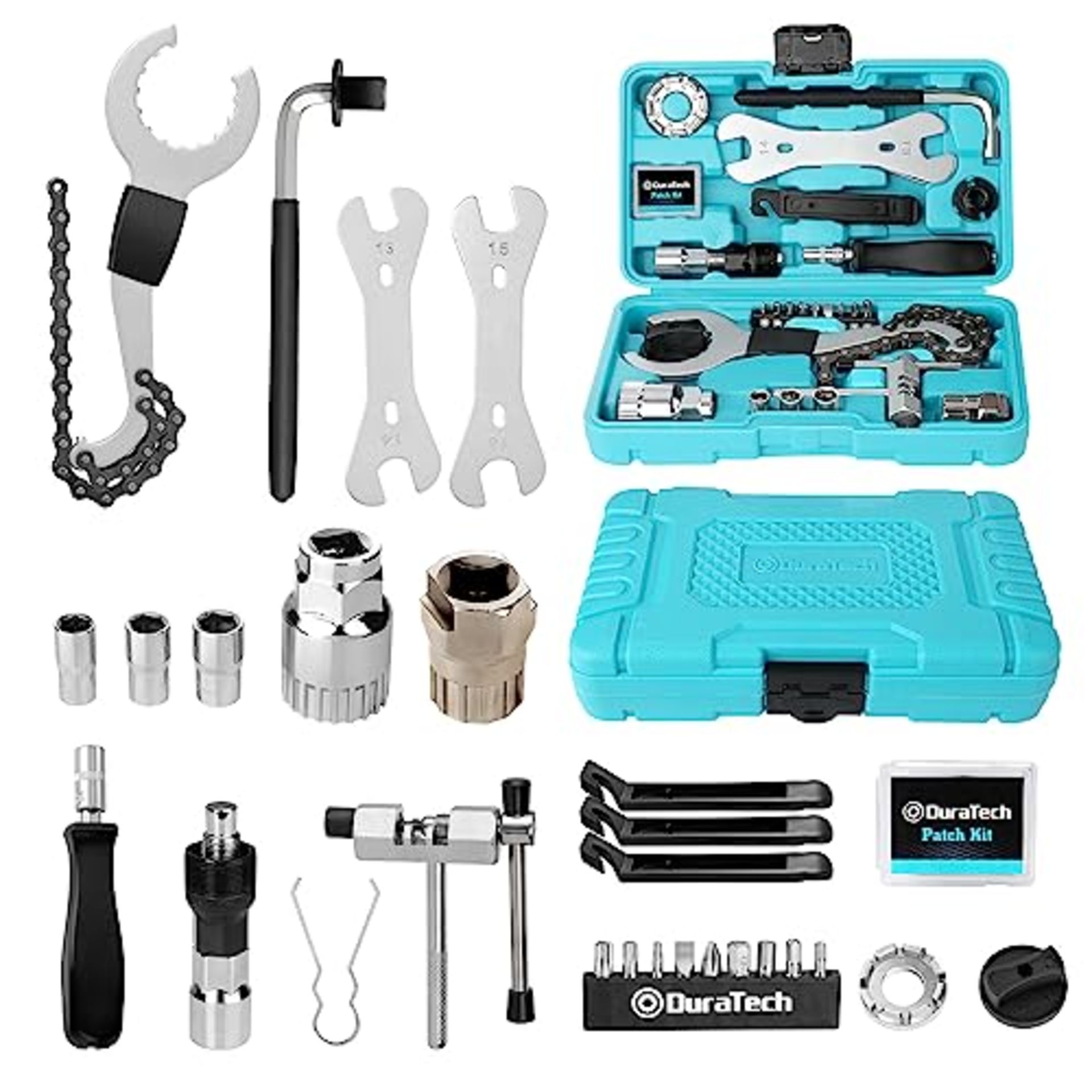 RRP £33.10 DURATECH 31-Piece Bicycle Repair Set