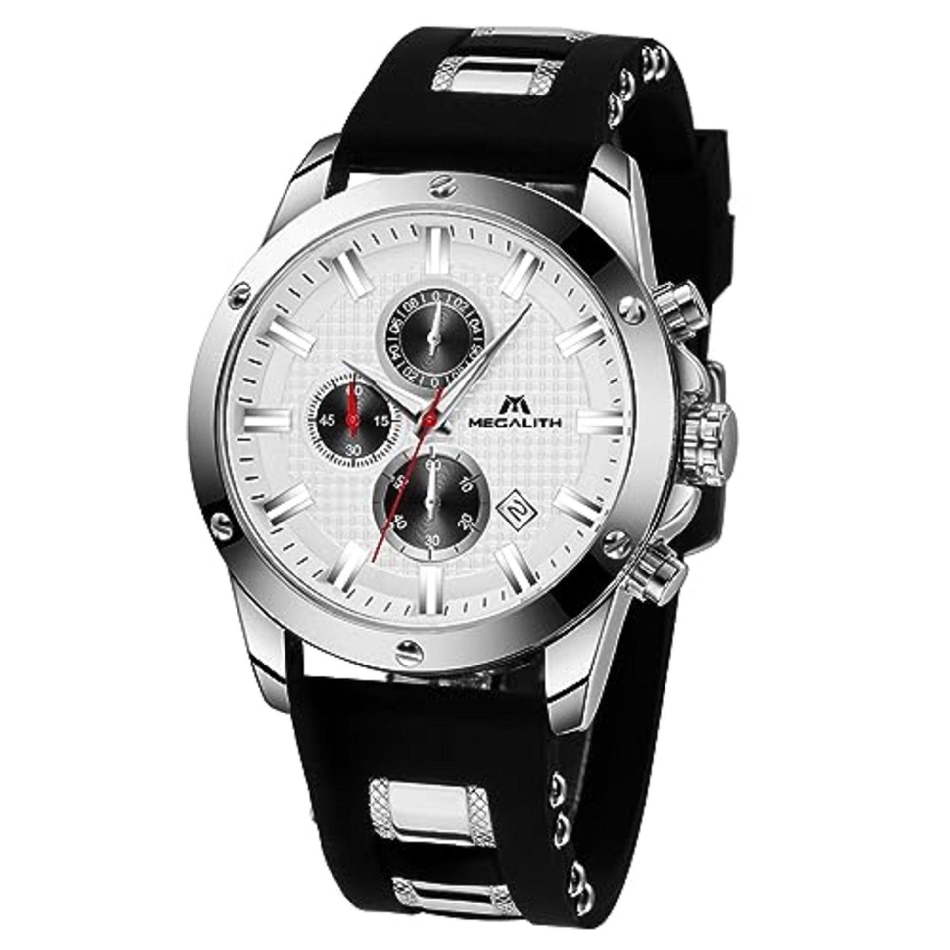 RRP £35.89 MEGALITH Mens Watches Chronograph Waterproof Watches