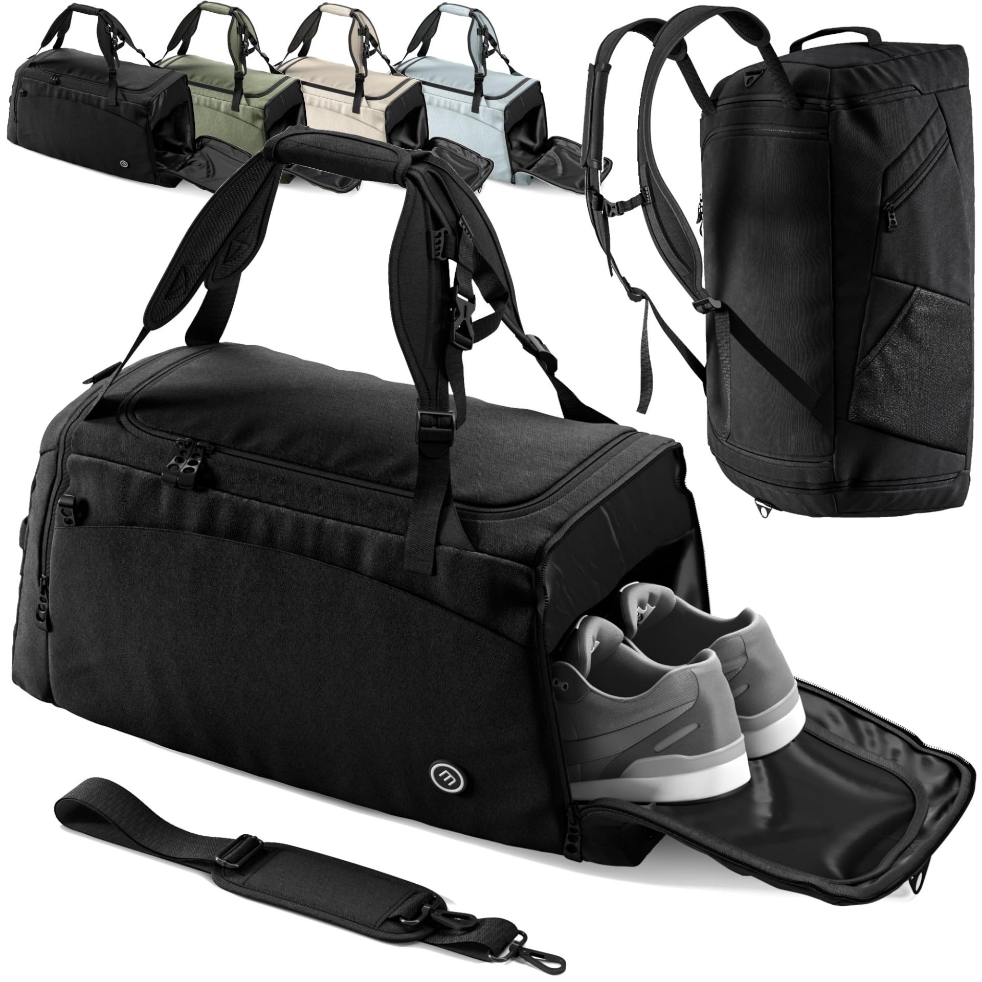 RRP £42.44 Gym Duffle Sports Bag + Backpack Function