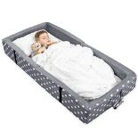 RRP £119.86 Milliard Portable Toddler Bumper Bed | Folds for Travel