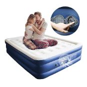 RRP £66.99 Tuomico Inflatable Air Mattress - Queen Size