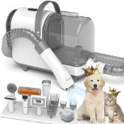 RRP £83.74 Pet Clipper Grooming Kit and Vacuum Picks Up 99% Pet Hair