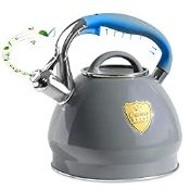 RRP £39.89 2.75Quart Whistle Gas Stove Top Kettles
