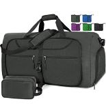 RRP £29.95 Lubardy Travel Duffle Bag for Men Sports Bag Foldable