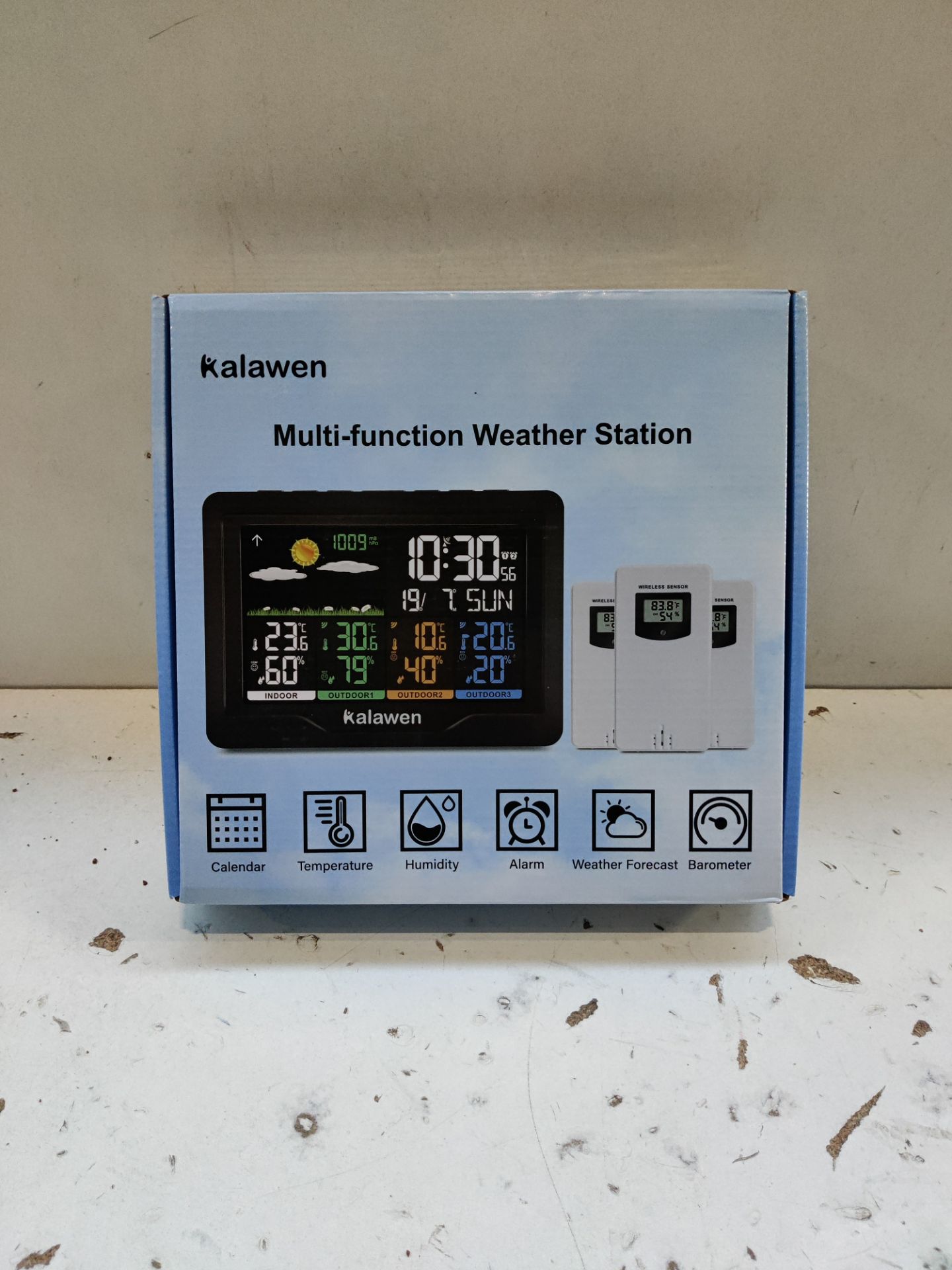 RRP £48.14 Kalawen Weather Station with 3 Outdoor Sensors - Image 2 of 2