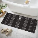 RRP £28.52 LINROMIA Black and White Boho Runner Rug 60x150cm