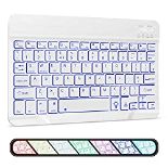 RRP £21.67 XIWMIX Ultra-Slim Wireless Bluetooth Backlit Keyboard-7