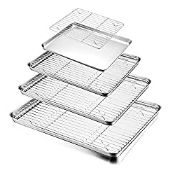 RRP £37.66 HaWare Baking Tray with Rack Set (4 Sheets + 4 Racks)