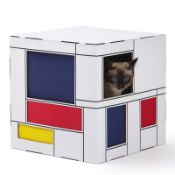 RRP £33.10 TOTOSHASHA Cardboard Cat House with Scratch Pad