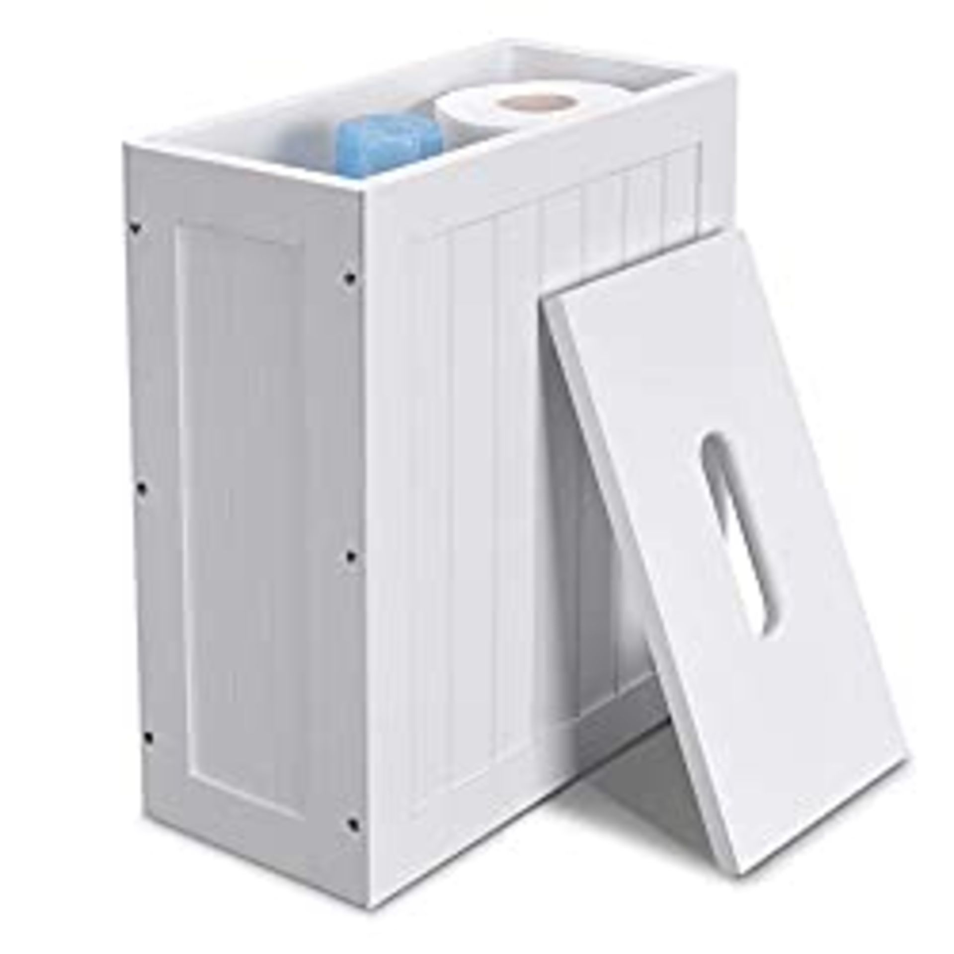 RRP £25.10 Lantaly Slimline Wooden Bathroom Storage Unit