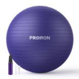 RRP £21.15 PROIRON Extra Thick Exercise Ball 55cm 65cm 75cm