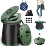 RRP £52.47 ALEVMOOM Upgraded 19.7" XXL Camping Toilet Portable