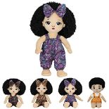 RRP £23.32 JUSTQUNSEEN Black Baby Dolls African American Doll Black Dolls 50CM