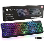 RRP £22.81 KLIM Chroma Gaming Keyboard Wired USB