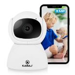 RRP £27.39 KASAJ 3MP WiFi Security Camera Indoor for Dog