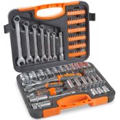 RRP £57.54 VonHaus 104-Piece Screwdriver Tool Socket Set Inch