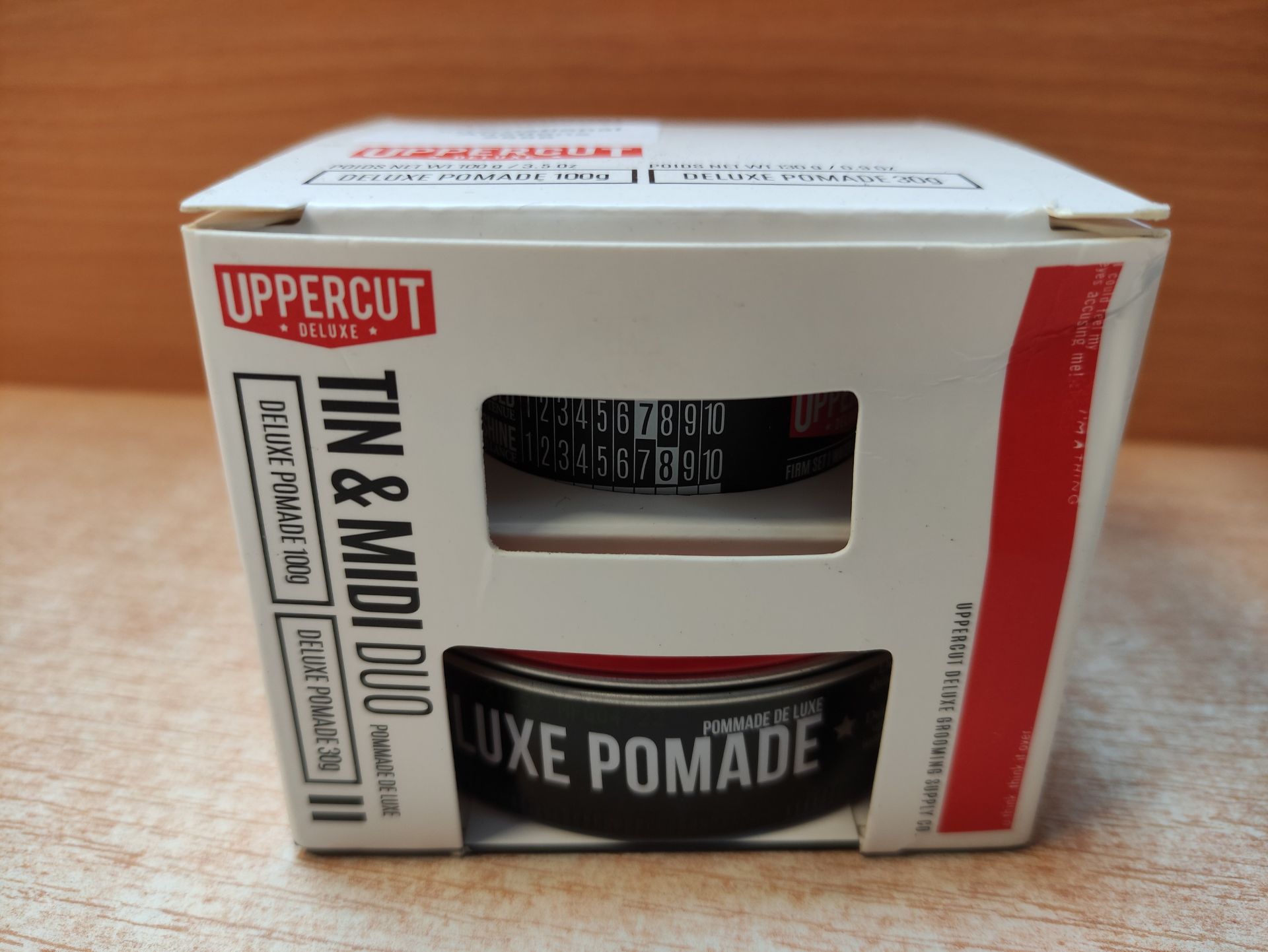 RRP £19.13 Uppercut Deluxe Pomade 1 x 100g and Deluxe Pomade Midi Duo 1 x 30g, Gift Set - Image 2 of 2