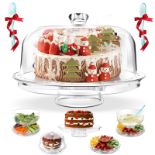 RRP £26.52 Myiosus Cake Stand with Dome Lid